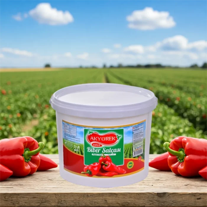 Acı Biber Salçası 4 kg Kova - Görsel 1