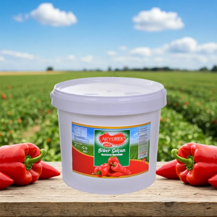 Acı Biber Salçası 19 kg Kova - Görsel 1